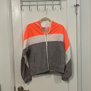 Forever 21 Neon Multi-colored Windbreaker Size Medium